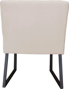 Eetkamerstoel - Amsterdam - geschikt voor ronde tafel - stof Element zand 17