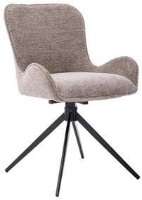 Tower Living Moderne Eetkamerstoel Boucle Taupe Sora