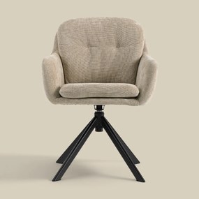 Draaibare Eetkamerstoel Beige