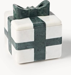 Decoratieve kerstdoos Cutemas van marmer, B 12 cm