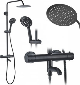Doucheset REA Lungo Black Met Thermostaat