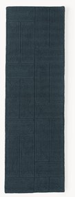 Handgetufte wollen loper Alexia met geometrisch patroon