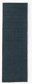 Handgetufte wollen loper Alexia met geometrisch patroon