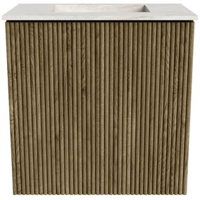Mondiaz Joya DLux 40cm toiletmeubel dusk met wastafel faye midden zonder kraangat ostra