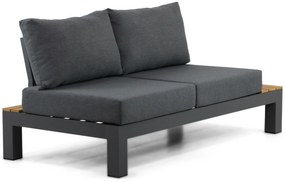 Loungeset 6 personen Aluminium/Teak Grijs Lifestyle Garden Furniture Vittoria