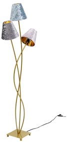Kare Design Flexible Moderne Vloerlamp Velvet Brass