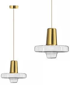 Hanglamp Metaal Glas Goud LED APP553-1CP