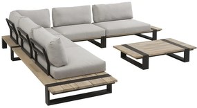 4 Seasons Outdoor | Duke loungeset  Loungeset    houtkleur weerbestendig