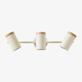 Amaranto 3-lichts Wandlamp Tapioca Beige - Sklum