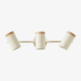 Amaranto 3-lichts Wandlamp Tapioca Beige - Sklum