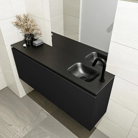 Mondiaz Olan 120cm toiletmeubel urban met wastafel urban rechts 1 kraangat