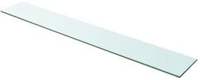 vidaXL Wandschap transparant 100x15 cm glas