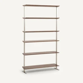 Boekenrek in notenhout L100 cm, Livel