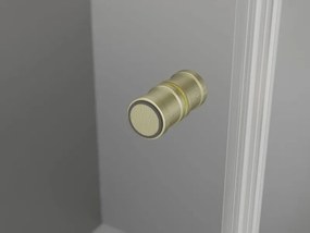 Mexen Mist-F Duo opvouwbare douchecabine 90 x 90 cm, transparant, goud geborsteld - 8A6-090L-090P-55-00