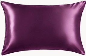 Kussenhoes Aubergine van moerbeizijde satijn