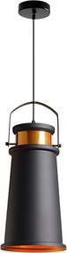 Plafondlamp ASTI A Zwart / Goud