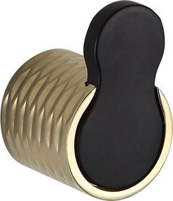 Mexen Base handdoekhaak, zwart/goud - 7088235-57
