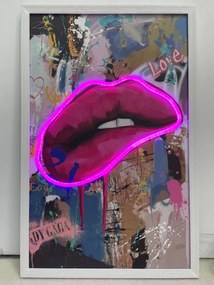 Neon Art Lips