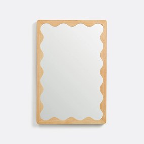 Spiegel met golvend frame, hoogte 91 cm, Lia