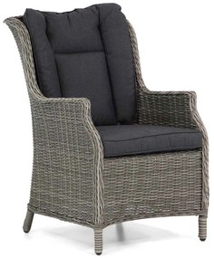 Tuinset 6 personen 240 cm Wicker Grijs Garden Collections Aberdeen/Boston