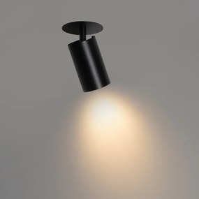 Moderne inbouwspot zwart GU10 50mm - Chels