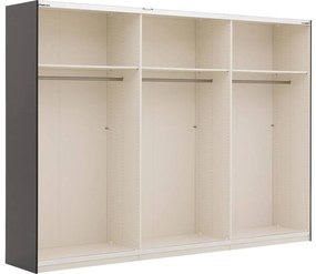 Goossens Kledingkast Easy Storage Sdk, 303 cm breed, 220 cm hoog, 3x 3 paneel glas schuifdeuren