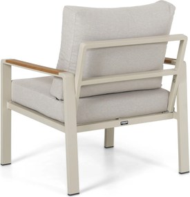 Stoel en Bank Loungeset 4 personen Aluminium Zand/Beige  Domani Furniture Leaf
