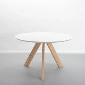 Ronde Eettafel 'Irena' 120cm, kleur wit