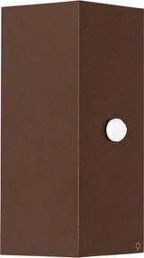 Wandlamp roestbruin 2-lichts AR70 IP44 met bewegingssensor - Baleno