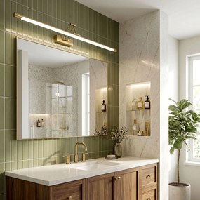 Badkamer LED-wandlamp SWE024-1W 80cm Brush Gold