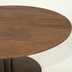 Brons Potige Salontafel Rond - 80 X 80cm.