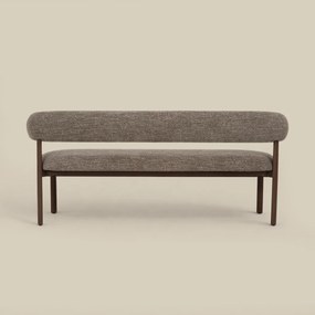 Eetkamerbank Walnoot Met Grove Stof 180 Cm