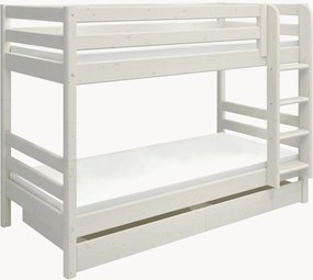 Kinderhouten stapelbed Classic van grenenhout met opbergruimte