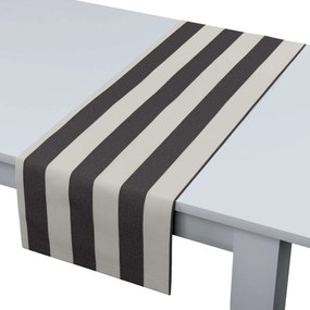 Dekoria Rechthoekige tafelloper collectie Quadro wit-grijs gestreept 40 x 130 cm