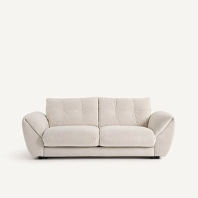 3-zits slaapbank in linnen fluweel, EDGAR