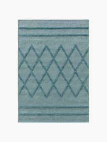 Handgeweven in- & outdoor vloerkleed Bonte met hoog-laag effect