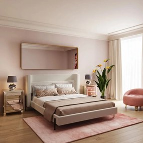 Kare Design Tivoli Gestoffeerd Bed Beige 180 Cm