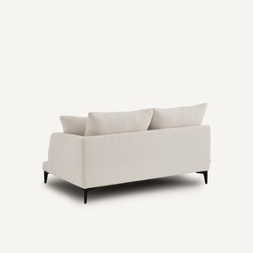 Halve bank, 2-zit van polyesterdoek, MODERNISTE