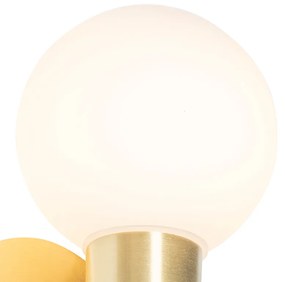 Badkamer Moderne wandlamp goud IP44 - Cederic Up Modern G9 IP44 bol / globe / rond Lamp