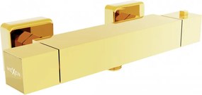 Mexen Cube thermostatische douchekraan, goud - 77200-50