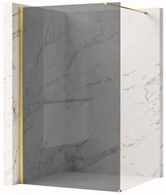 Walk-in douchewand Rea Flexi Grey / Gold 80