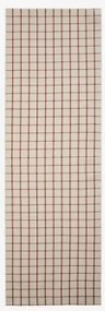 Tafelloper 50x160 Cm Van Katoen Oriska Beige Tapioca - Wijnrood - Sklum