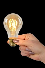 Lucide Bulb LED lamp met dag/nacht sensor 2200K E27 4W 6cm amber