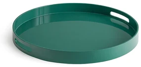 Rond, gelakt dienblad, Barniz