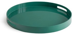 Rond, gelakt dienblad, Barniz