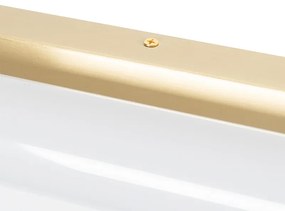 Badkamer Wandlamp wit met goud incl. LED 3-staps dimbaar IP44 - Yordi Klassiek / Antiek IP44 Lamp