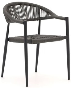 Dining tuinstoel | Manifesto  Belpasso | Rope (touw) | Grijs | Stapelbaar | Kees Smit Tuinmeubelen
