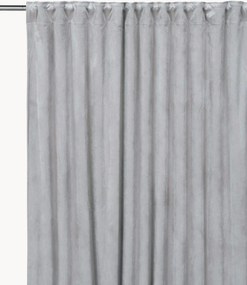 Fluwelen dim-out multibandgordijnen Estelle, 2-delig, B 135 cm