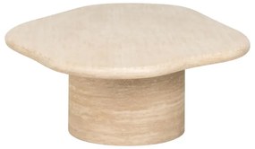 Richmond Interiors Fictus Organische Salontafel Travertin Beige - 130 X 80cm.