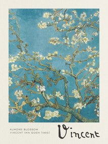 Kunstdruk Almond Blossom - Vincent van Gogh, (30 x 40 cm)